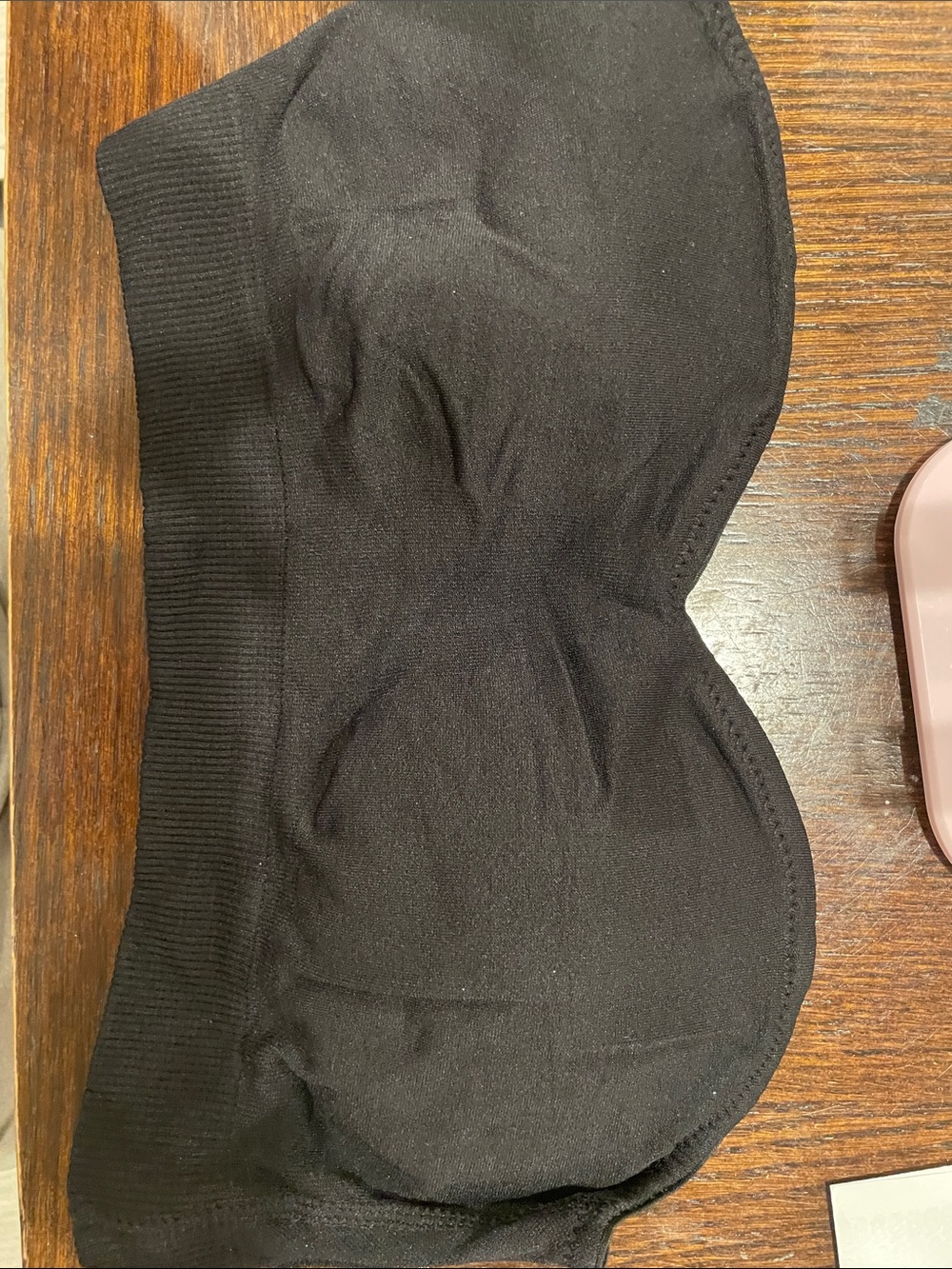 Black Strapless Bandeau Bra